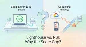 本地 Lighthouse 满分但 PSI 只有 80？揭秘 Google PageSpeed Insights 的测速“双标”与真相